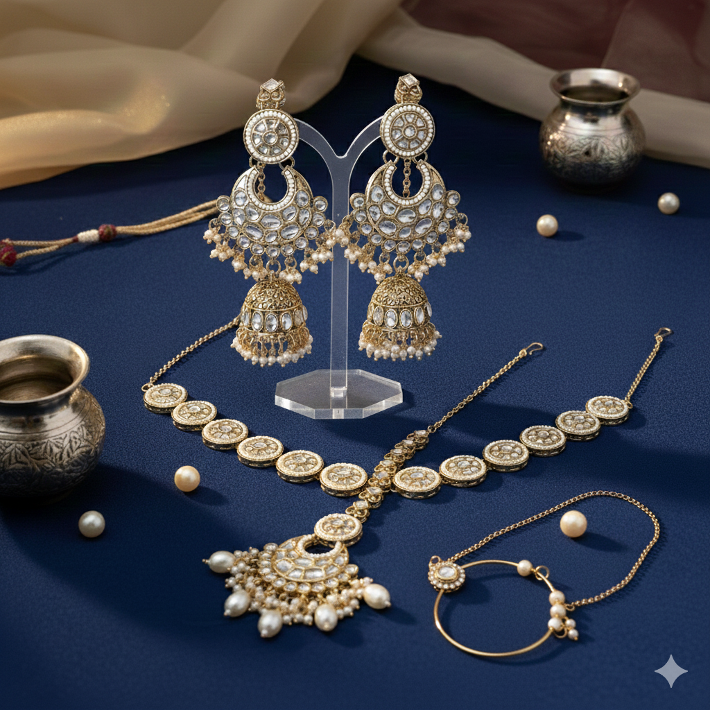 Regal Radiance: The Signature Kundan Bridal Set