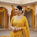 Elegant Cowrie Shell (Kaudi) and Pearl Bridal Jewelry Set