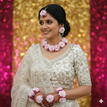 The Blush & Ivory Dream Floral Bridal Jewelry Set
