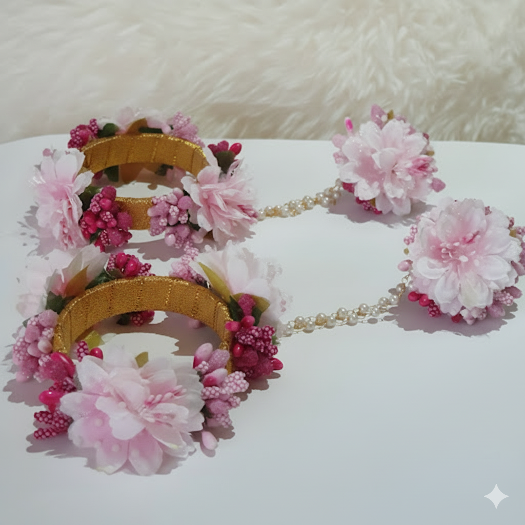 The Blush & Ivory Dream Floral Bridal Jewelry Set