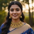 The "Mahalakshmi" Heavy Temple Motif Necklace & Earring Set