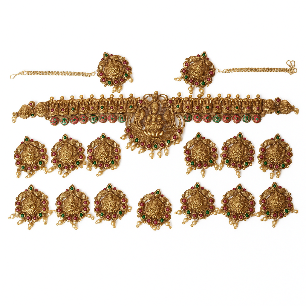 The Grand Tradition: Complete South Indian Bridal Jewellery Set